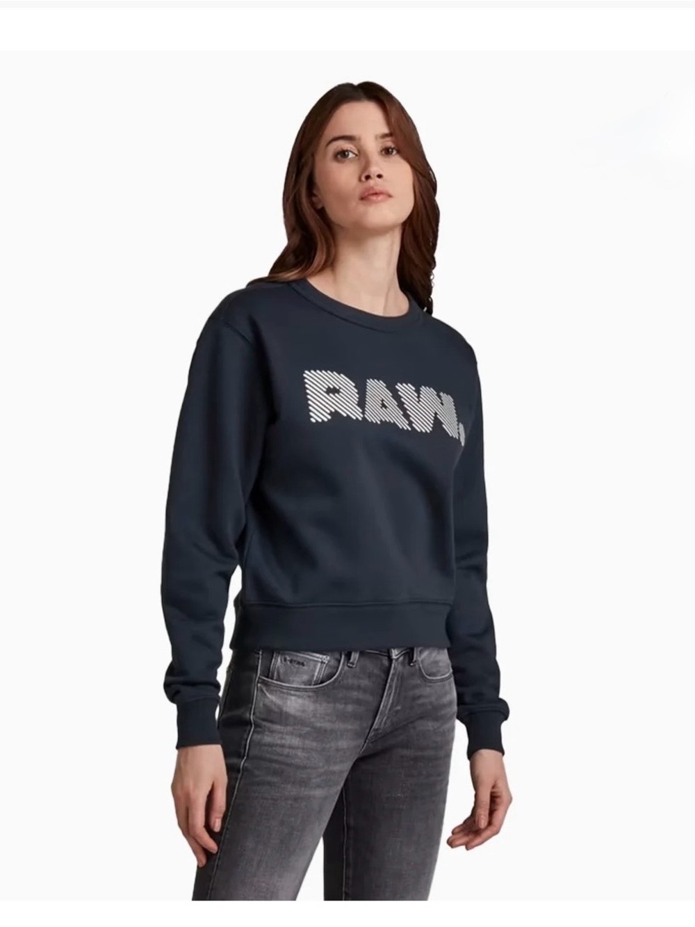 G-Star  RAW Blue Graphic Logo Sweatshirt